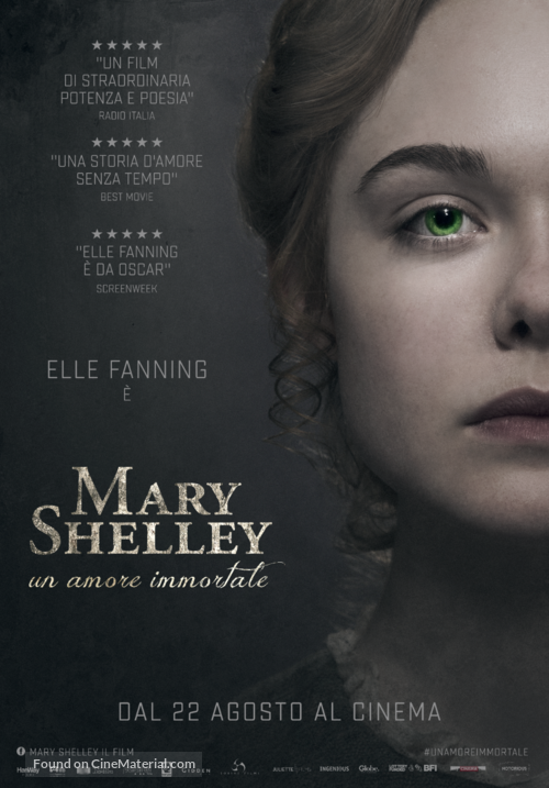 Mary Shelley - Italian Movie Poster