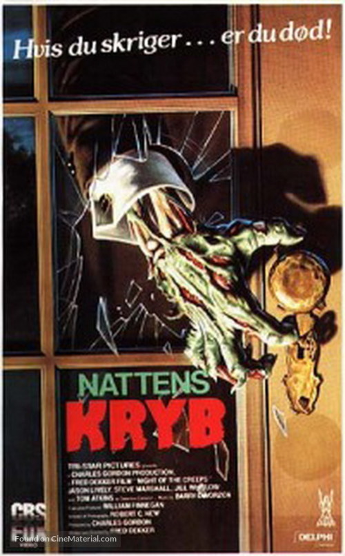 Night of the Creeps - Danish VHS movie cover