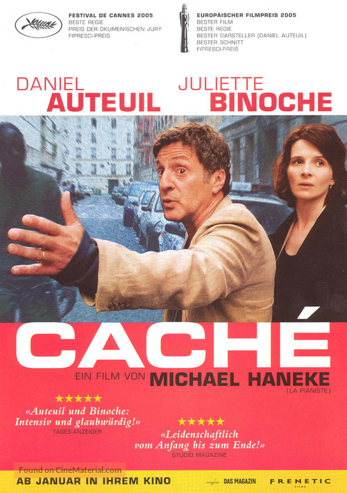 Cach&eacute; - Swiss Movie Poster
