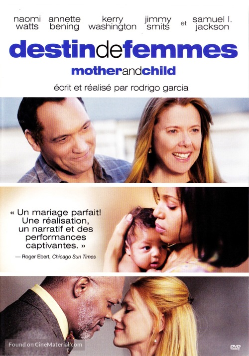 Mother and Child - Canadian DVD movie cover