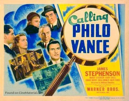 Calling Philo Vance - Movie Poster