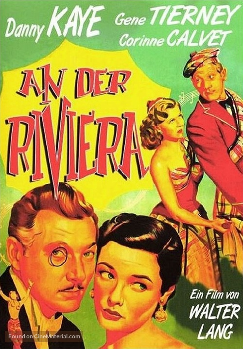On the Riviera - German DVD movie cover