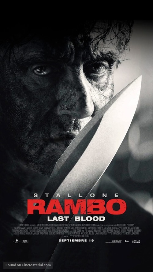 Rambo: Last Blood - Mexican Movie Poster