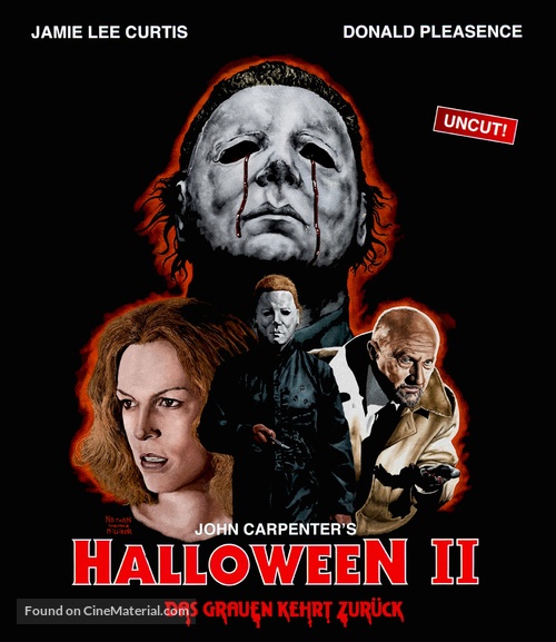 Halloween II - German Blu-Ray movie cover