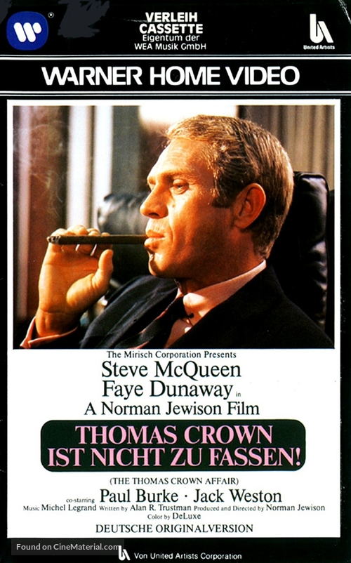 The Thomas Crown Affair - German VHS movie cover