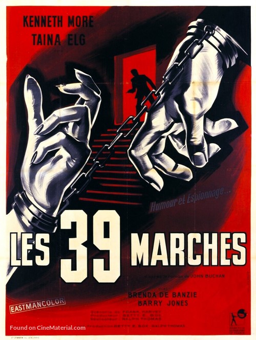 The 39 Steps - French Movie Poster