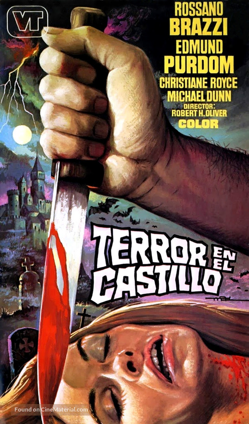 Terror! Il castello delle donne maledette - Spanish VHS movie cover
