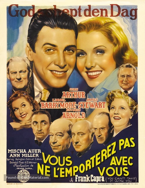 You Can&#039;t Take It with You - Belgian Movie Poster