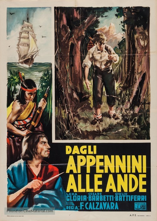 Dagli Appennini alle Ande - Italian Movie Poster