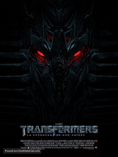 Transformers: Revenge of the Fallen - Mexican Movie Poster