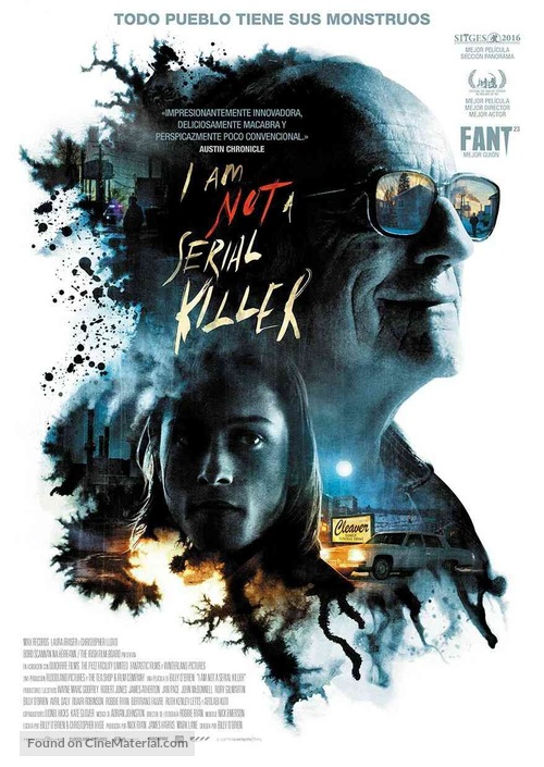 I Am Not a Serial Killer - Spanish Movie Poster