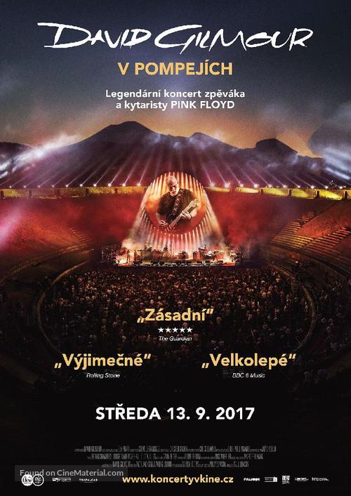 David Gilmour Live at Pompeii - Czech Movie Poster