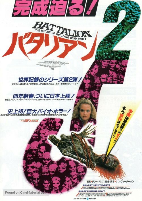 Return of the Living Dead Part II - Japanese Movie Poster
