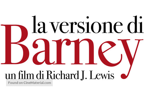 Barney&#039;s Version - Italian Logo