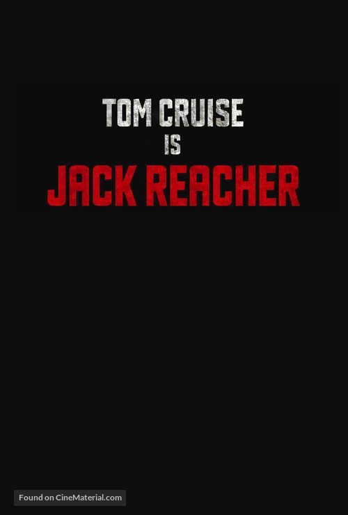 Jack Reacher - Movie Poster