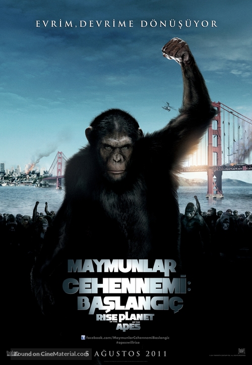 Rise of the Planet of the Apes - Turkish Movie Poster