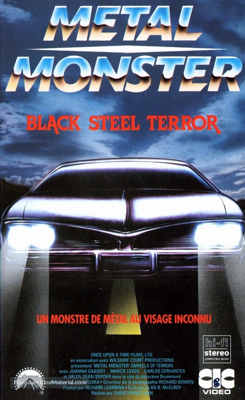 Wheels of Terror - French VHS movie cover