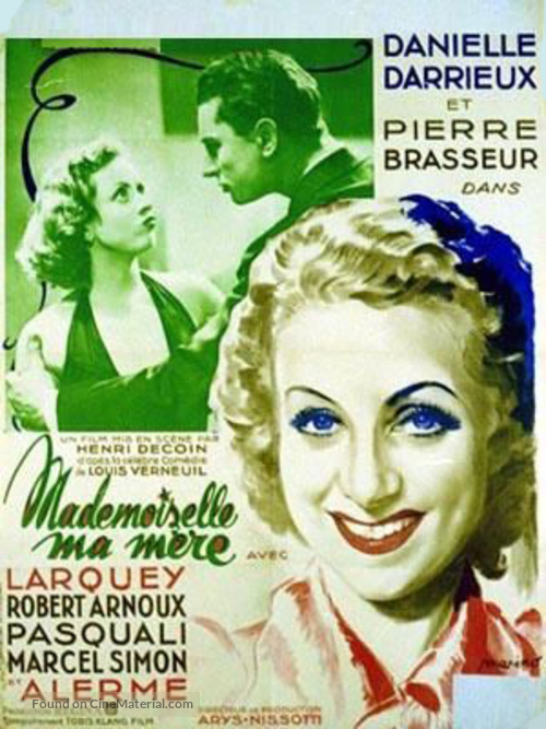 Mademoiselle ma m&egrave;re - French Movie Poster
