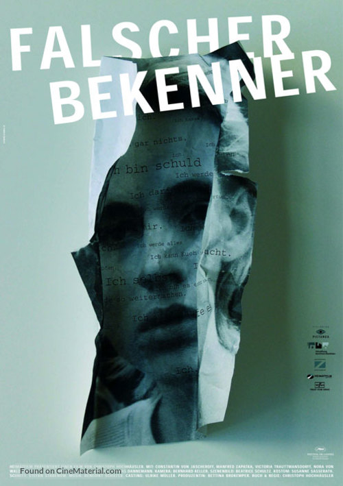 Falscher Bekenner - German Movie Poster