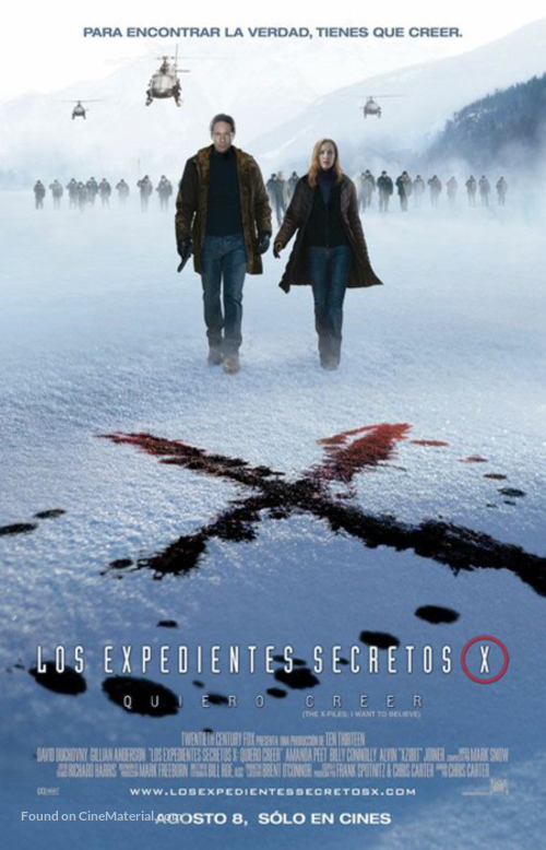 The X Files: I Want to Believe - Argentinian Movie Poster