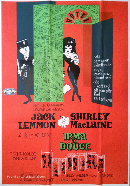 Irma la Douce - Swedish Movie Poster