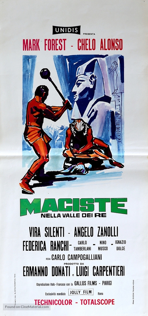 Maciste nella valle dei re - Italian Movie Poster