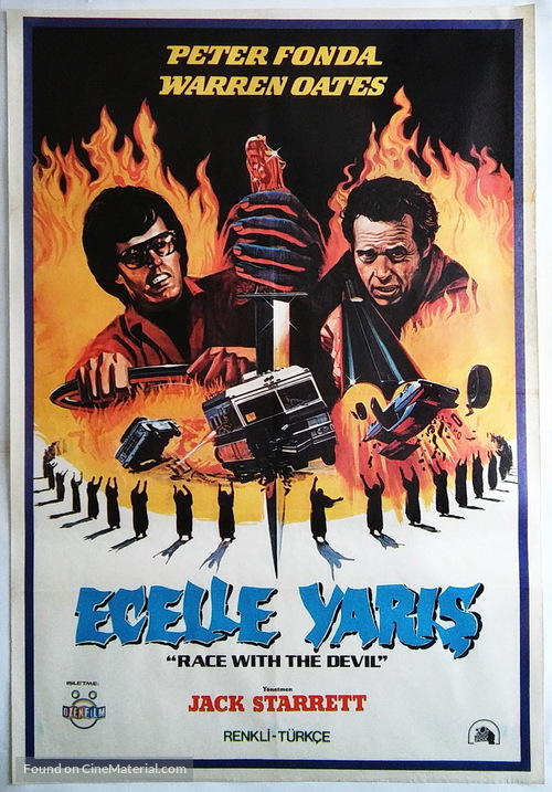 Race with the Devil - Turkish Movie Poster