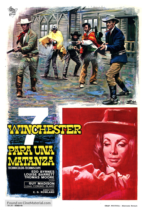 Sette winchester per un massacro - Spanish Movie Poster