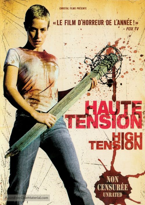 Haute tension - Canadian DVD movie cover