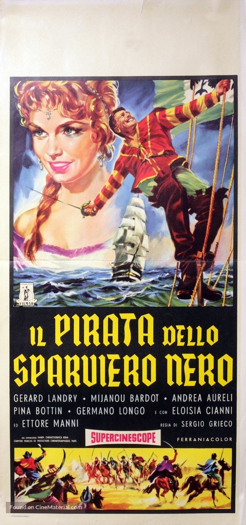 The Pirate of the Black Hawk - Italian Movie Poster