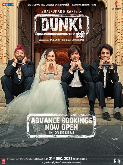 Dunki - Indian Movie Poster