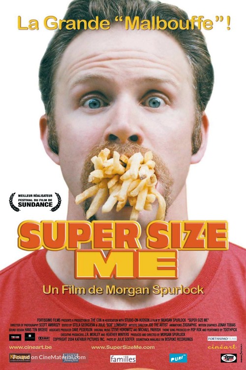 Super Size Me - Belgian Movie Poster