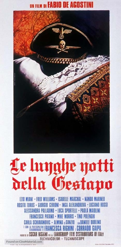 Le lunghe notti della Gestapo - Italian Movie Poster