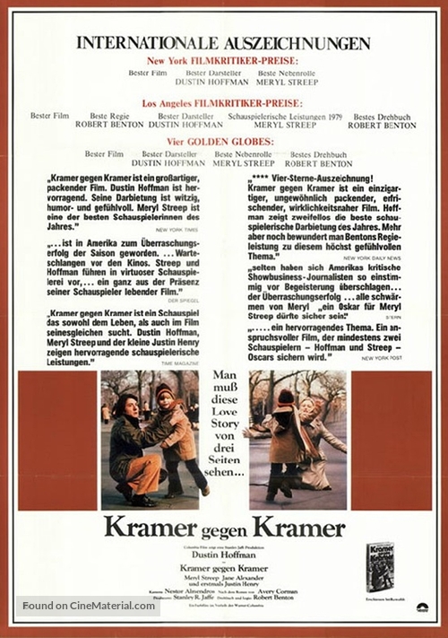 Kramer vs. Kramer - German Movie Poster