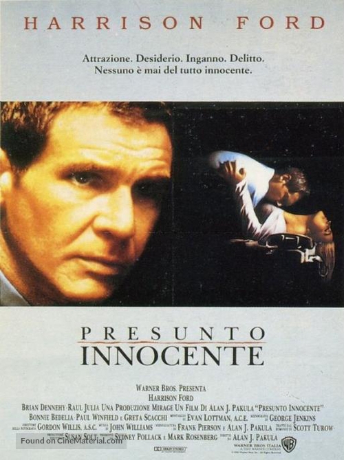 Presumed Innocent - Italian Movie Poster