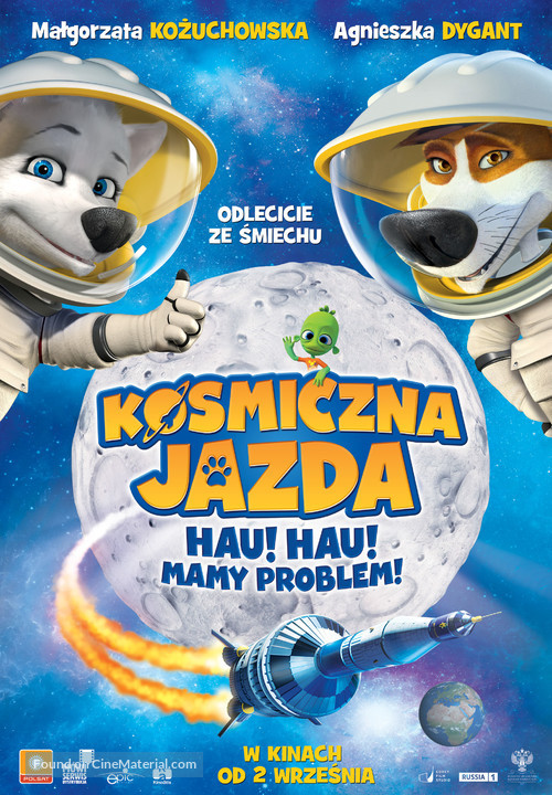 Space Dogs Adventure to the Moon - Polish Movie Poster