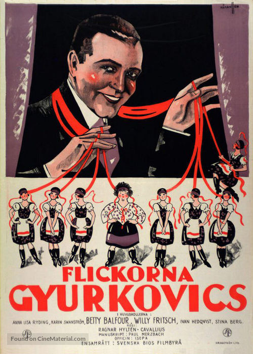 Die sieben T&ouml;chter der Frau Gyurkovics - Swedish Movie Poster