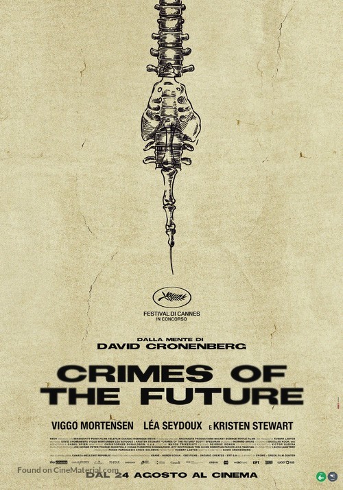 Crimes of the Future - Italian Movie Poster