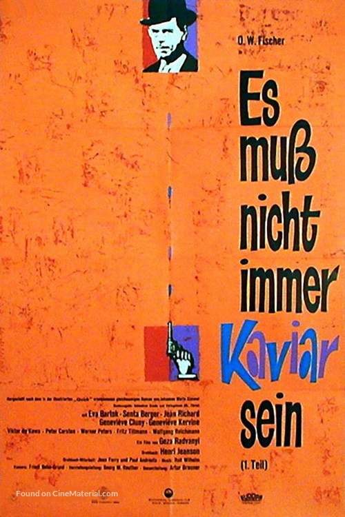 Es mu&szlig; nicht immer Kaviar sein - German Movie Poster