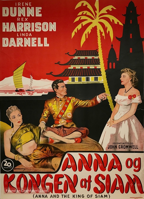 Anna and the King of Siam - Danish Movie Poster