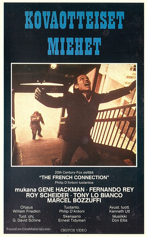 The French Connection - Finnish VHS movie cover