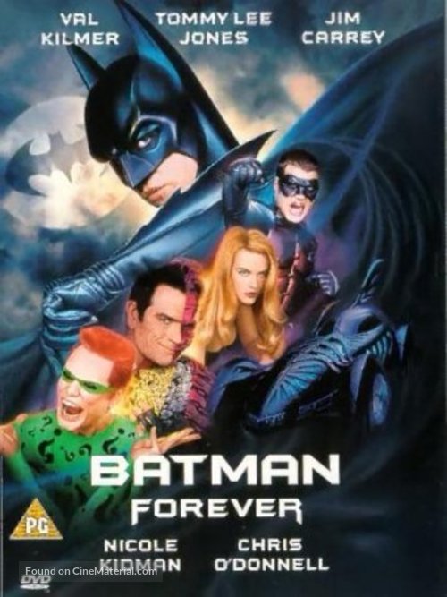 Batman Forever - British DVD movie cover