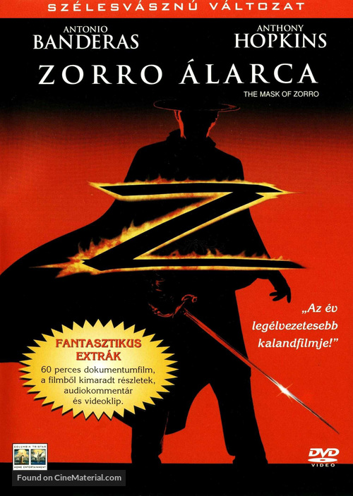 The Mask Of Zorro - Hungarian Movie Cover
