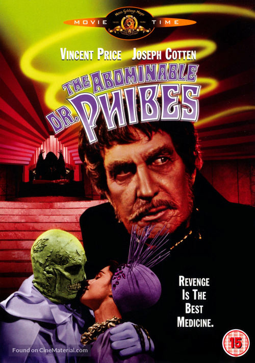 The Abominable Dr. Phibes - British DVD movie cover