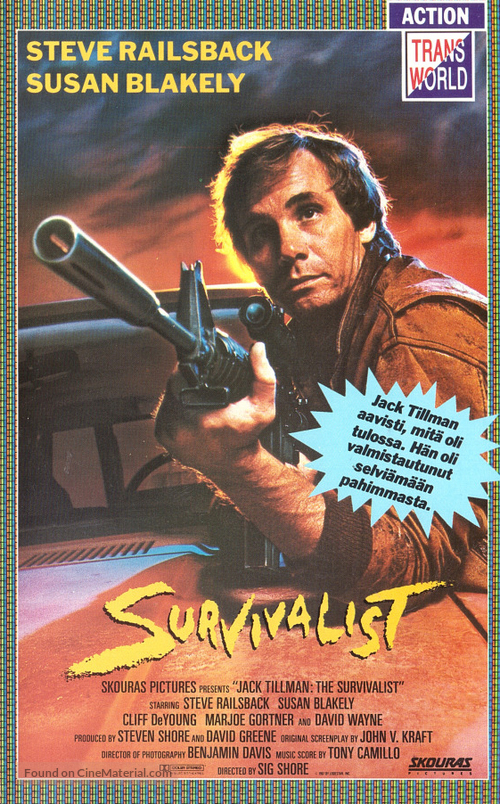 The Survivalist - Finnish VHS movie cover