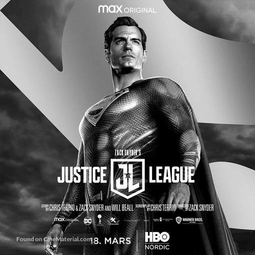 Zack Snyder&#039;s Justice League - Norwegian Movie Poster