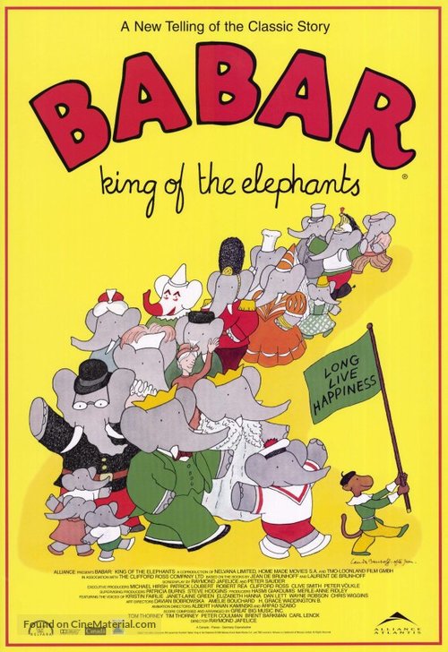 Babar: King of the Elephants - Canadian Movie Poster