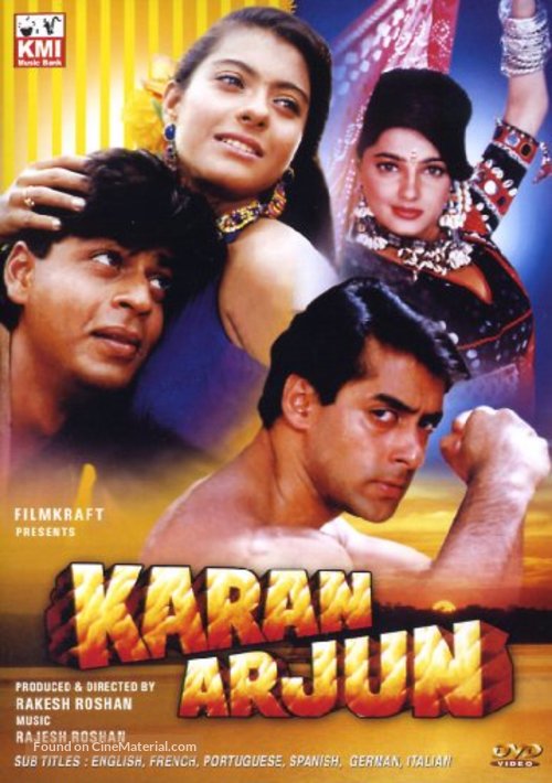 Karan Arjun - Indian DVD movie cover