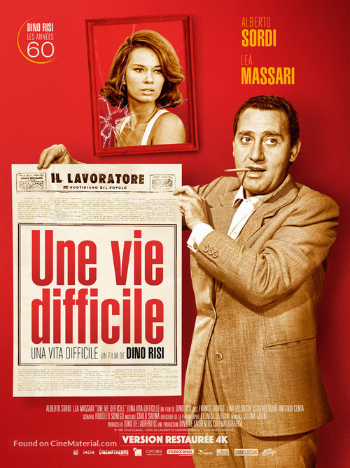 Una vita difficile - French Re-release movie poster