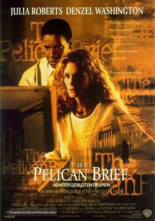 The Pelican Brief - Dutch Movie Poster